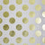 gold white large dots gift wrap