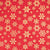 red gold snowflakes gift wrap