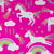 unicorns on pink gift wrap