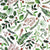 watercolor holly gift wrap