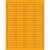1 3/4 x 1/2" Fluorescent Orange Rectangle Laser Labels 8000/Case