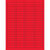 1 3/4 x 1/2" Fluorescent Red Rectangle Laser Labels 8000/Case