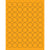 1" Fluorescent Orange Circle Laser Labels 6300/Case