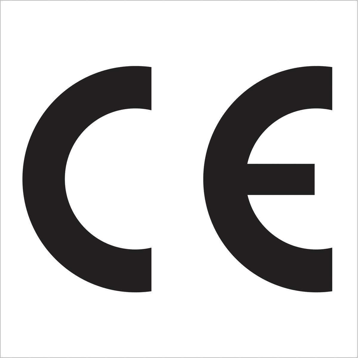 1 x 1" "C E" Regulated Labels 500/Roll