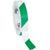 1" x 36 yds. Green/White Striped Vinyl Safety Tape 3/Case