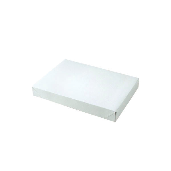 10 x 7 x 1 1/4 White Gloss Apparel Box 100/Case