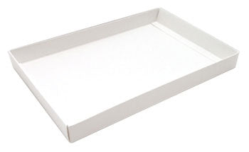 11 x 7-1/4 x 1-1/8 White 1-1/2 lb. Rectangular Candy Box BASE 250/Case