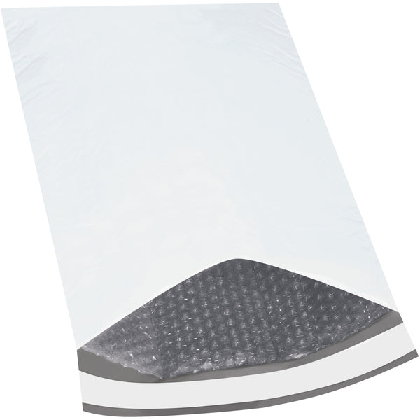 12 1/2 x 19 - #6 Self-Seal White Poly Bubble Mailers - 25/Case