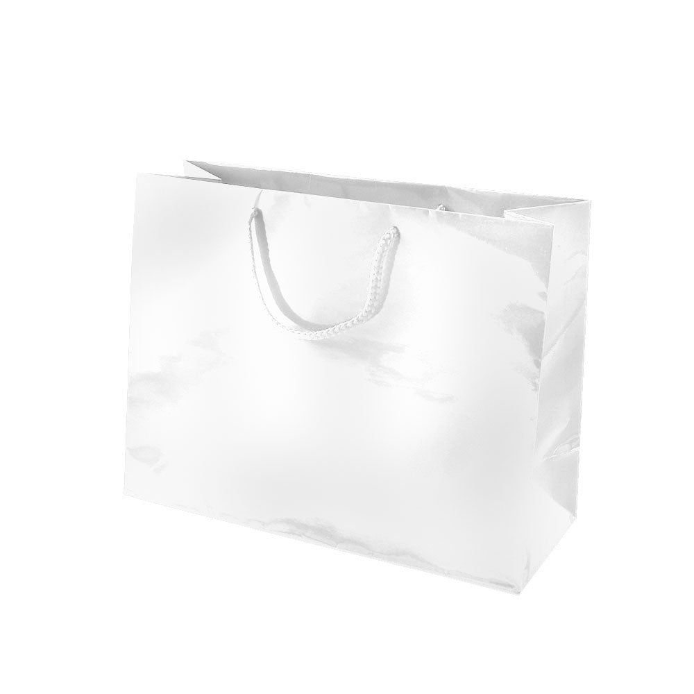 10 x 10 x 10 White Kraft Eurotote Shopping Bags