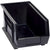 14 3/4 x 8 1/4 x 7 Black Conductive Bin Boxes 12/Case