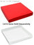 7-3/4 x 7-3/4 x 1-1/8 Red 16 oz. (1 lb.) Square Candy Box LID 250/Case