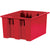 17 x 14 1/2 x 9 7/8 Red Stack & Nest Containers 6/Case