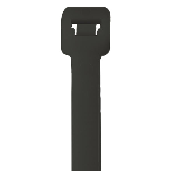 18" (175 lb Tensile) Black UV Cable Ties 100/Case