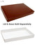 9-5/8 x 6-1/8 x 1-1/8 Brown 1 lb. Rectangular Candy Box LID 250/Case