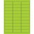 2 5/8 x 1" Fluorescent Green Removable Rectangle Laser Labels 3000/Case