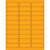 2 5/8 x 1" Fluorescent Orange Removable Rectangle Laser Labels 3000/Case