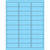 2 5/8 x 1" Fluorescent Pastel Blue Removable Rectangle Laser Labels 3000/Case