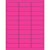 2 5/8 x 1" Fluorescent Pink Removable Rectangle Laser Labels 3000/Case