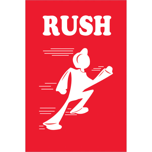 2 x 3" - "Rush" Labels 500/Roll
