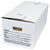 24 x 12 x 10 Letter Size 1-Piece White File Storage Box / Interlocking Flaps