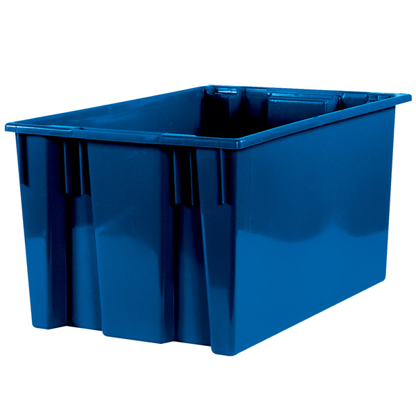 26 5/8 x 18 1/4 x 14 7/8 Blue Stack & Nest Containers 3/Case