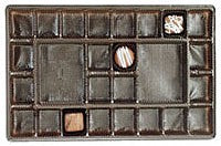 26 cavity 1-1/2 lb brown candy trays