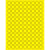 3/4" Fluorescent Yellow Circle Laser Labels 10800/Case