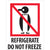 Refrigerate Do Not Freeze Pictorial Labels (3 x 4) 500/Roll