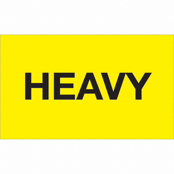 3 x 5" - " Heavy" (Fluorescent Yellow) Labels 500/Roll