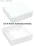 3-11/16 x 3-11/16 x 1-1/8 White 3 oz. Square Candy Box LID 250/Case