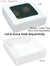3-11/16 x 3-11/16 x 1-1/8 White 3 oz. Square Candy Box LID - W/ Window 250/Case
