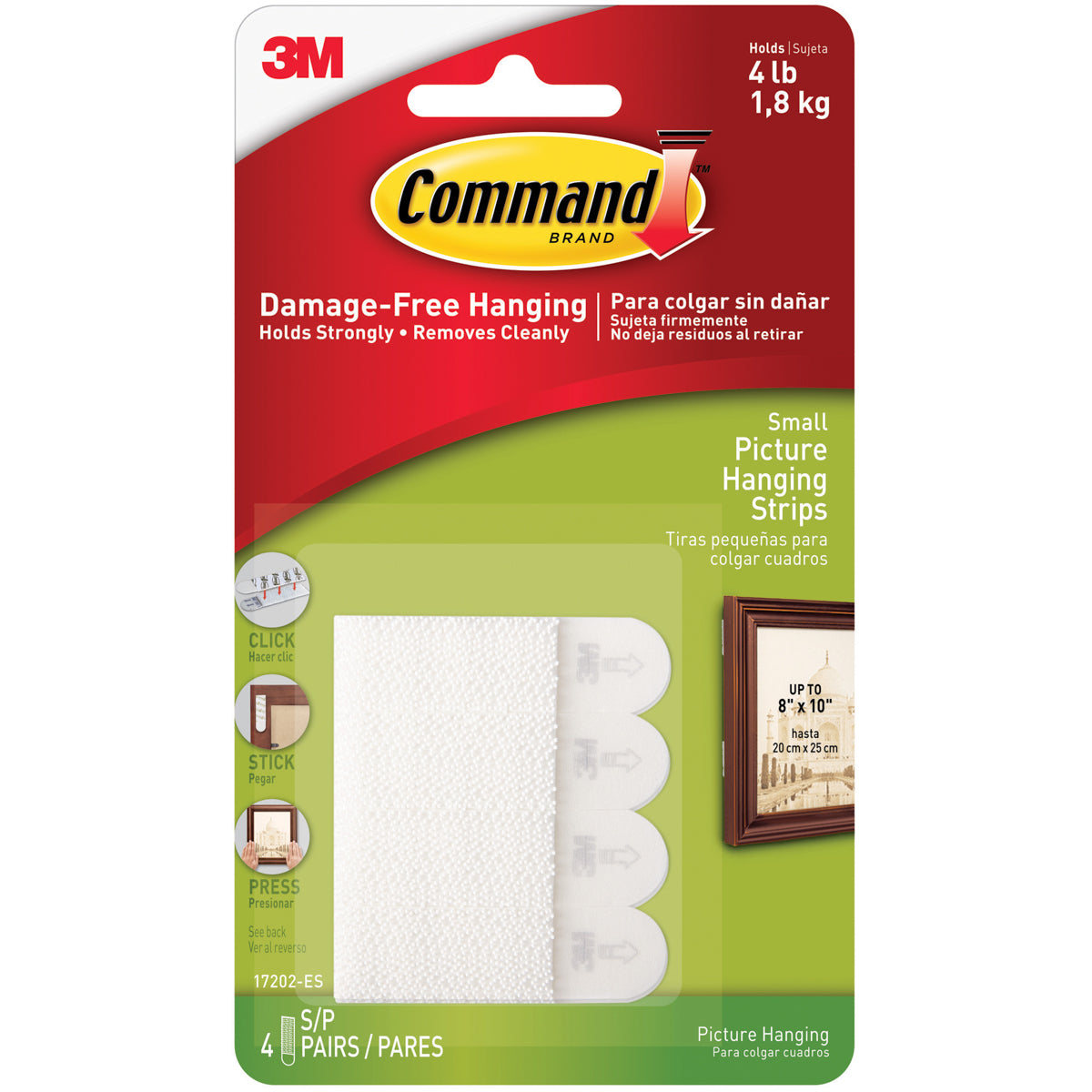3M 17202 Command Picture Hanging Strips - Small