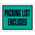 4-1/2 x 5-1/2 Packing List Envelopes (Full Face) - GREEN 1000/Case