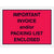 4 1/2 x 6 Red Important Invoice and/or Packing List Enclosed Envelopes 1000/Case