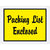 4-1/2 x 6 Packing List Envelopes (Full Face Script) - YELLOW 1000/Case