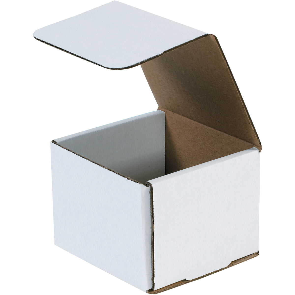 VALUEMAILERS 150 White Corrugated Shipping Boxes Mailers – 4 3/8 X 4 3/8 X 2 1/2 Inches