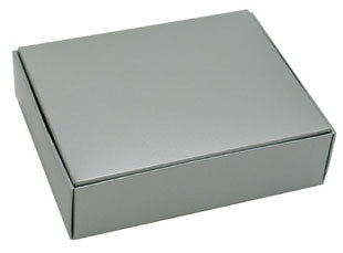 4-9/16 x 3-9/16 x 1-1/4 (1/4 lb.) Silver 1 Piece Candy Boxes 250/Case