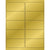 4 x 2" Gold Foil Rectangle Laser Labels 1000/Case