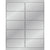 4 x 2" Silver Foil Rectangle Laser Labels 1000/Case