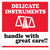 Delicate Instruments Handle with Great Care Labels (4 x 4) 500/Roll