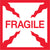 Fragile Labels (4 x 4) 500/Roll