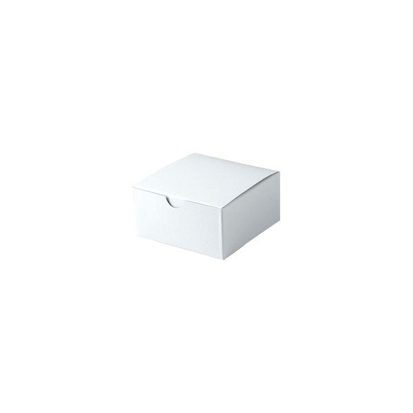 4 x 4 x 2 White Gloss Gift Box 100/Case