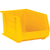 5 1/2 x 10 7/8 x 5 Yellow Plastic Bin Boxes 12/Case