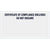6 x 11 Certificate of Compliance Enclosed Transportation Envelopes 1000/Case