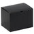 6 x 4 1/2 x 4 1/2 Black Gloss Gift Box 100/Case