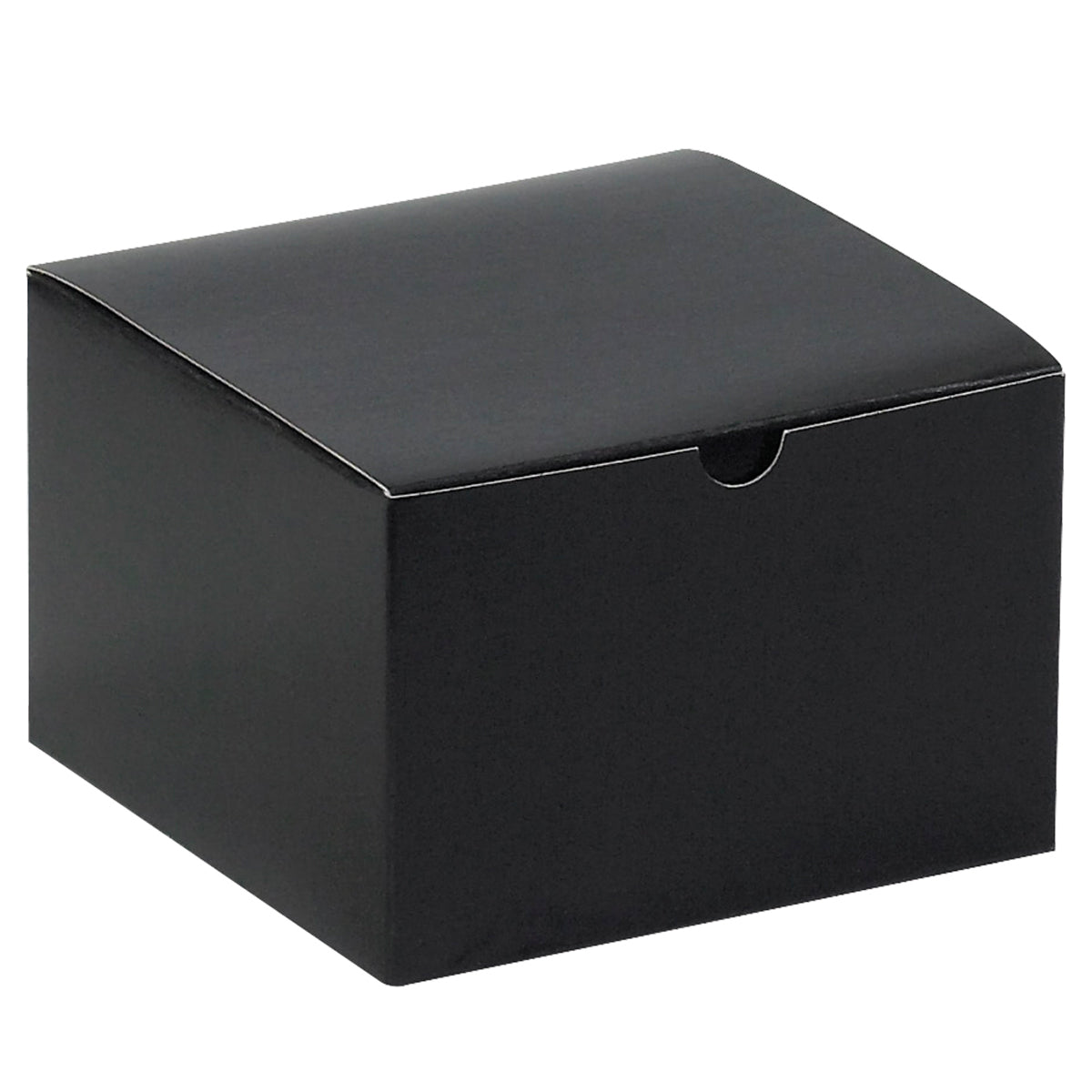 6 x 6 x 4 Black Gloss Gift Box