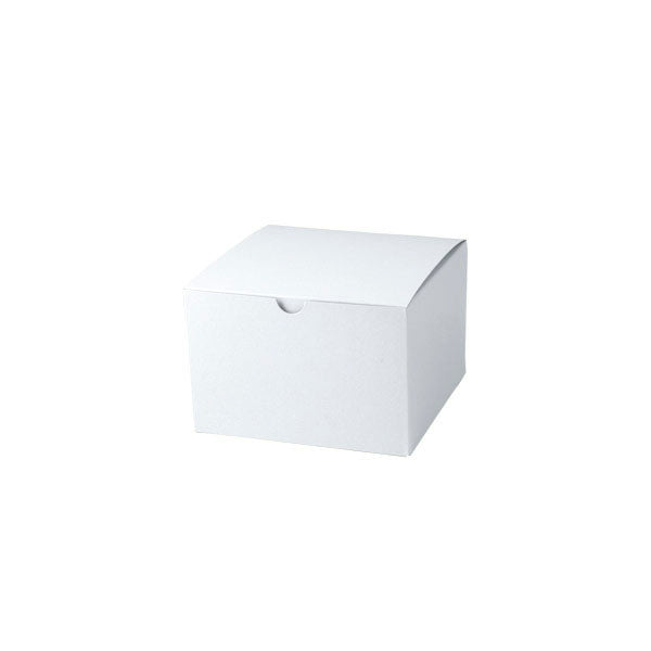 6 x 6 x 4 White Gloss Gift Box 100/Case