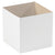 6 x 6 x 6 White Deluxe Gift Box Bottoms 50/Case