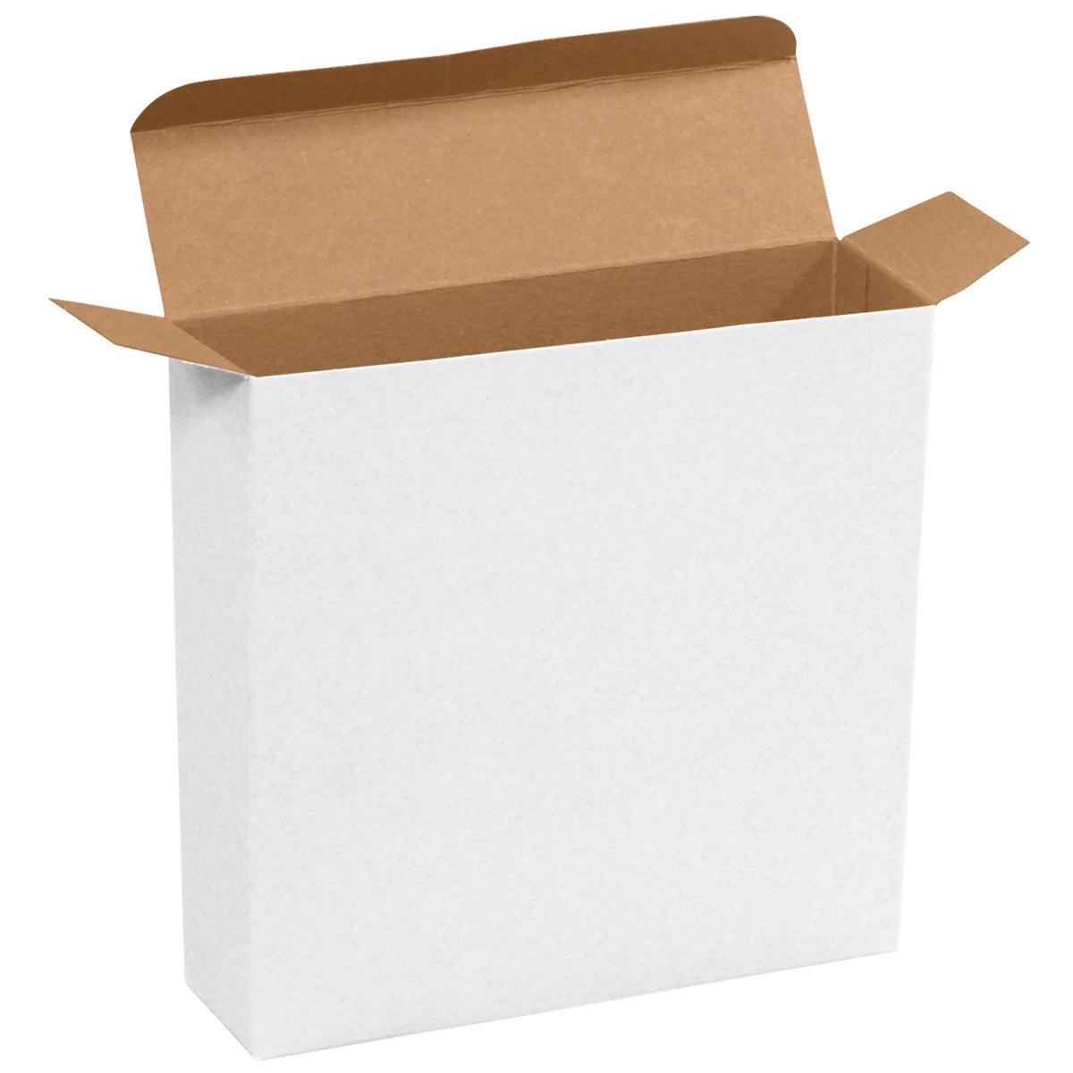 white folding cartons