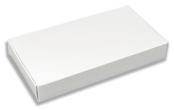 7-1/8 x 4-1/2 x 1-1/8 White 1/2 lb. Rectangular Candy Box LID 250/Case